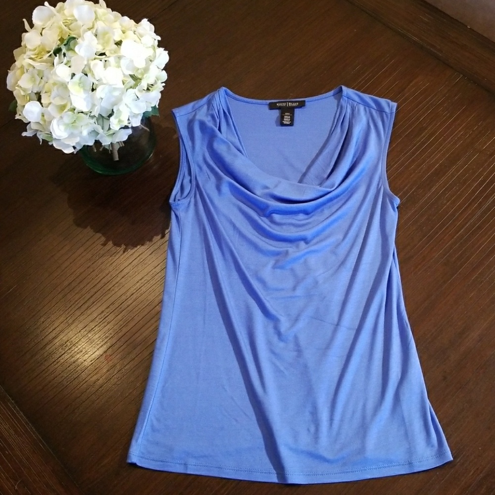 Cowl neck sleeveless top